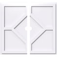 thumbnail image 1 of Ekena Millwork CMP32EY2-03000 32 Po. OD x 3 Po. ID Carré Embry Grade Architectural PVC Médaillon de Plafond Contemporain - 2 Pcs, 1 of 1