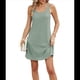 thumbnail image 1 of Vestido de Verano Sin Mangas con Cuello Redondo y Tirantes Finos con Bordado de Ojales para Mujer Judías M, 1 of 10