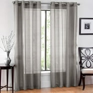 Set Of 2 Ramona Faux Silk Grommet Top Curtains, 84