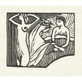 thumbnail image 3 of Maurice Denis 23x20 Black Modern Framed Museum Art Print Titled - Illustration in Poem from Poetry Collection Sagesse by Paul Verlaine (1895-07), 3 of 5