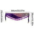 thumbnail image 5 of Aellinatey Women Belly Dance Hip Scarf with Chain Sequins Tassels Coins Skirt Party Wear, 5 of 16