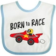 thumbnail image 3 of Inktastic Born to Race Red Race Car Boys or Girls Baby Bib, 3 of 4