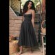 thumbnail image 5 of Vestido de Verano 2025 para Mujer, Estilo Bohemio, con Tirantes Finos y Corte Entallado, para Playa. Negro M, 5 of 8