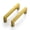 4 inch Hole Center-20, variant on 10 Pack Single Hole Square Cabinet Handles Brushed Brass Stainless Steel Hardware Knobs