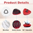 thumbnail image 3 of UYGDUY-Mop Heads for O Cedar EasyWring 1 Tank System Mop Heads Replacements, Full Set with 1 Base + 1 OCedar Scrubber Mop Head + 3 Spin Mop Replacement Heads, All-in-One Cleaning Kit for Home& Kitche, 3 of 4