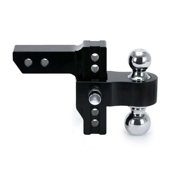 Adjustable Trailer Hitch 2" Receiver 6" Drop/Rise Drop Hitch 12500 LBS GTW Ball Mount 2" 2-5/16" Dual Towing Ball Double Locks ,Improve Structural Strength