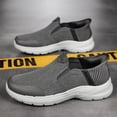 thumbnail image 3 of Mocasines de lona para correr con manos libres y zapatillas de deporte de moda con espuma viscoelástica para hombres, 3 of 9
