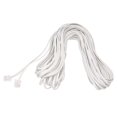 thumbnail image 3 of White Male 6P2C RJ11 Plug Telephone Fax Modem Line Cable, 14M for Landline Telephone, 3 of 3