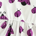 thumbnail image 5 of Esaierr Baby Girls Ladybug Print Dress Set,Newborn Long Sleeve Cardigan Jacket,Toddler Sleeveless Dress,Fall Solid Color Casual Dress for 6m-3y, 5 of 6