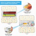 thumbnail image 5 of Plastic Pencil Box Large Capacity Pencil Boxes Clear Boxes with Snap-Tight Lid Stylish Office Supplies Storage Organizer Box Sandcastles and Crabs Pattern, 5 of 7