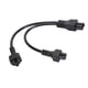 thumbnail image 2 of Cable de Alimentación Femenina IEC320 C6 Macho A Dual C5, IEC320 C6 A Dual C5 Y Splitter Flame Retardant 2.5A 250V Para Cáras Digitales, 2 of 7