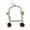 A, variant on Parrot Swing Perch, Wooden Blocks Bird Chew Toy, Beaded Arch Parrot Swing with Bells or Pine Cones, Cage Accessories for Parakeet Cockatiel Budgerigar Conure