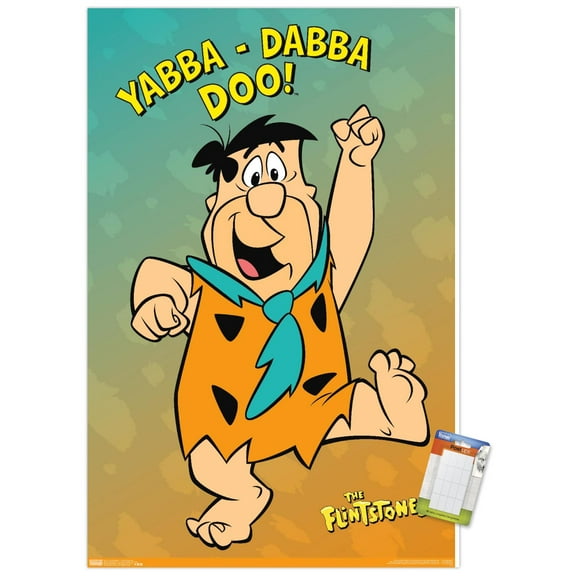 The Flintstones - Yabba Dabba Doo Wall Poster, 14.725" x 22.375"