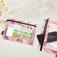 thumbnail image 2 of FORMRS 2 Pack Pencil Pouch for 3 Ring Binder with Clear Window Zipper Case, Soft Brown Pattern, 2 of 6