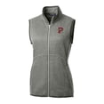 thumbnail image 2 of Women's Cutter & Buck  Heather Gray Portland Sea Dogs Mainsail Sweater Knit Full-Zip Vest, 2 of 3