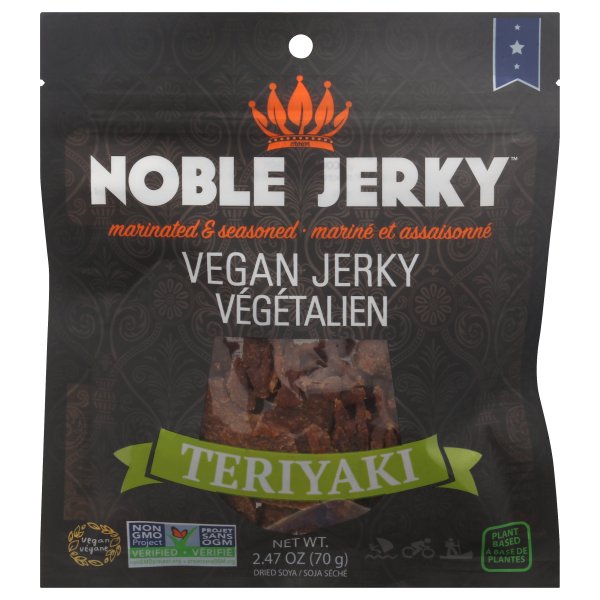Noble Jerky Vegan Jerky Teriyaki 2.47 oz.