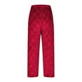 thumbnail image 5 of JUSLIO Flannel Womens Pajama Pants Regular Fit Comfortable Elastic Waist Casual Lounge Warm Pajama Pants Red Free Size, 5 of 6