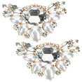thumbnail image 1 of Miangastore Metallic Shoe Clips For Shoes And Wallets Business Gift 1 Pair 2.6x1.6in, 1 of 9
