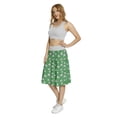 thumbnail image 3 of Women's Soccer Football Field Grunge Effect A-line Printed Skirt Casual Wear, 3XL, White Black and Green, by Ambesonne, 3 of 6
