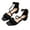 Black, variant on Black Childrens Roman Sandals High Heels Dance Shoes For Girls Student Fashion Footwear For Ages 5-16 Years