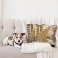 thumbnail image 4 of Ambesonne Fox Throw Pillow Cover 2 Pack, Fluffy Fox in the Forest, 18", Pale Coffee, 4 of 7