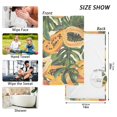 thumbnail image 3 of Pawpaw Leaves Hand Towels Cotton Bath Towels Large Face Towels Absorbent for Bathroom 2 Packs, 3 of 8