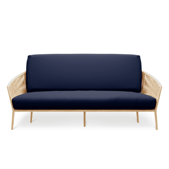 MoNiBloom Solid Futon Cover Slipcover Fit 6"- 8" Futon Mattresses Navy Blue, Twin Size 39x75 Inch