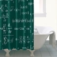 thumbnail image 4 of Math Equations Algebra Green Pattern Shower Curtain 72"x72" ,Bathroom Decorative Shower Curtains Set with 12 Hooks,Modern Waterproof Washable Shower Curtain, 4 of 6