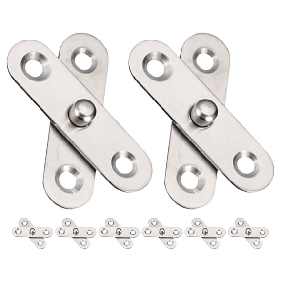 Clispeed 8Pcs 360 Degree Rotating Door Pivot Stainless Steel Folding Door Hardware for Reliable Use