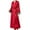 Red., variant on Agkizg Plus Size Women's Silk Satin Bathrobe,Long Robes for Women's House Robes,Womens Solid Color Long Length Satin-Like Robe with Lace Hem Straps Pajamas Bathrobe Loungewear Wear