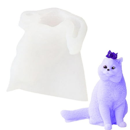 

Fovolat 3D Cat Candle Molds Nonstick And Reusable 3D Cat Candle Molds Made With Food-grade Silicone Resin Soap Cat Mold Easy To Demould And Clean Baking Mold To Make Ice Cubes Cakes Desserts way