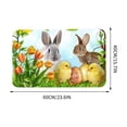 thumbnail image 2 of Happy Easter Door Mat, 15.7 X 23.6 Inch Easter Bunny Doormat Indoor Outdoor Entrance Floor Rug Non Slip Spring Easter Decor Welcome Mats, 2 of 6