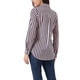 thumbnail image 3 of Camisas de mujer de manga larga con cuello de solapa, botón y enrollables, en azul y rojo, 3 of 6
