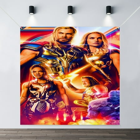 The Thor: Love and Thunder holiday banner is perfect for adding festive cheer.35.43x35.43in（90x90cm）