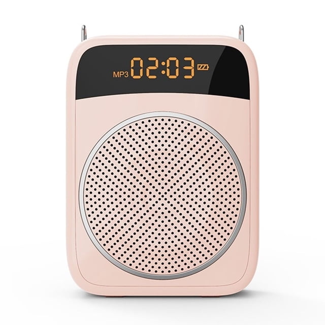 Portable 15W Speech Amplifier Wired Microphone Audio Compatible Speaker Teacher Instructor Guide ,No Screeching Distortion