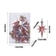 thumbnail image 3 of pstuiky Adorno navideño de terciopelo rojo vino con forma de reno y ciervo colgante de caramelo para árbol de Navidad decoración para escalera de sala de estar decoración colgante., 3 of 6