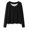 Black, variant on BEFOKA 2 Pack Womens Long Sleeve Shirts Crew Neck Thermal Tops Loose Fits Undershirt Base Layer Trendy Clothes M-L