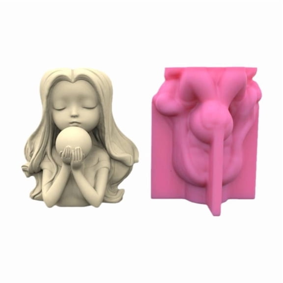 CEORPER Diy Flower Pot Silicone Molds Storage Box Resin Mold Gypsum Concrete Mould