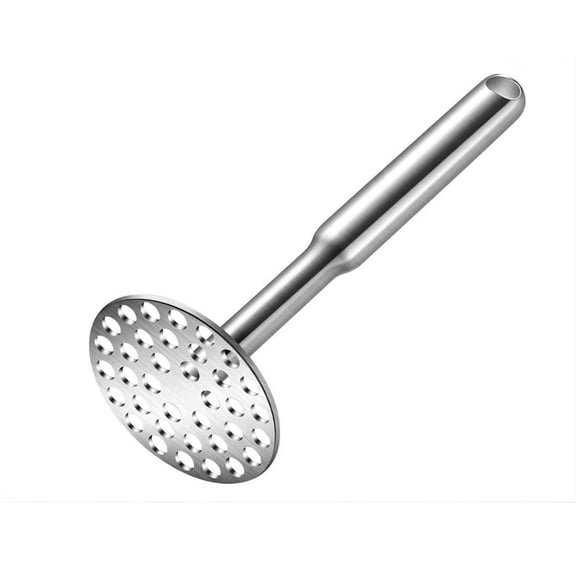 Jademall 304 Stainless Steel Potato Masher, 9.06" One‑Piece Mashing Tool with Hanging Hole, Dishwasher Safe for Potatoes, Avocado & Pumpkin