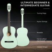 Best Choice Products 38in Beginner Acoustic Guitar Starter Kit w/ Gig Bag, Strap, Extra Strings - SoCal Green