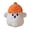 A, variant on Halloween Pumpkin Ghost Toy Soft Plush Stuffed Figure with Orange Hat Cute Spooky Decor for Shelf Bed Desk Travel Party Favor