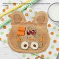 thumbnail image 1 of Plato de Postro de de Coneo de Primera para Niños, Platón Lindo y Drentido Cora de Conejo Para Niños Hecho de de Caucho, Para Servir Comidas, Postres, Nueces y, 1 of 7