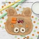 thumbnail image 3 of Plato de madera para postres y aperitivos infantiles, adorable plato de madera con forma de conejo, vajilla para niños n.° 1, 3 of 11