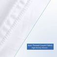 thumbnail image 5 of White Pillow Cases Set of 4 | 100% Cotton Pillowcases with Zipper Hidden | Premium Cooling Decorative Pillow Covers with 600 Thread Count. Soft & Smooth. 20x36 inches, 5 of 5