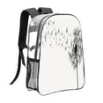 thumbnail image 3 of Susaid Dandelion Blowing In The Wind Print Clear Backpack See Through Transparent Plastic Clear Bookbags for School, College, Stadium,Work, 3 of 7