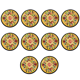 thumbnail image 1 of Posavasos para bebidas, posavasos de tela floral étnica vintage, posavasos para bar, posavasos para amigos, 1 of 5