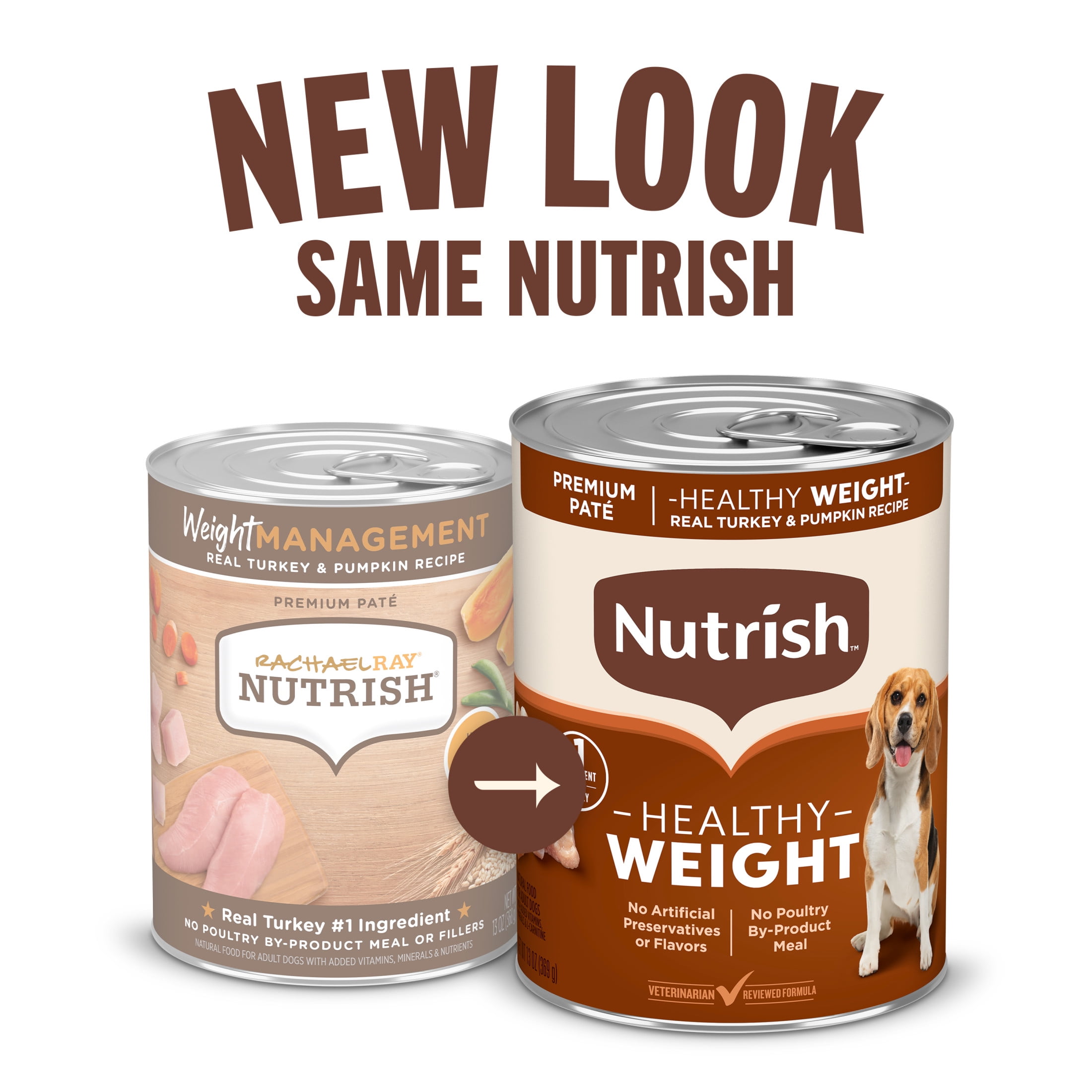 Rachael Ray Nutrish Premium Paté Weight Management Real Turkey & Pumpkin Recipe Wet Dog Food, 13 oz. Can, 12 Count