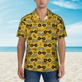 thumbnail image 4 of Goofa Modern Truck Hawaiian Shirt for Men, Unisex Summer Beach Casual Short Sleeve Button Down Shirts,Aloha Tropical Floral print shirt-, 4 of 9