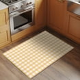 thumbnail image 3 of Buffalo Plaid Bathroom Rug Washable 2x3 Entryway Rug Non Slip Farmhouse Yellow Checkered Vintage Rustic Front Door Mat Low Pile Indoor Doormat Throw Floor Carpet for Kitchen Bedroom Entrance, 3 of 9