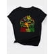 thumbnail image 3 of Camiseta Clásica de Verano para MujerJuneteenth Commemorative T-Shirt, Women'S Casual Crowned Lady Graphic Print, Polyester Crew Neck Short Sleeve Tee, Medium Stretch Knit Fabric, Spring/Summer/Fall, 3 of 8